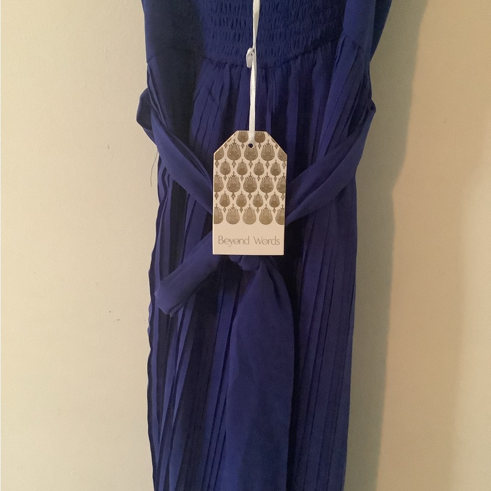 Beyond words blue dress